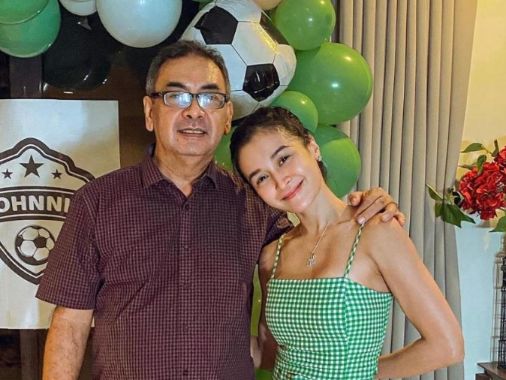 Kris Bernal with her father