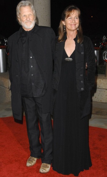 Kris Kristofferson with his wife, Lisa Meyers