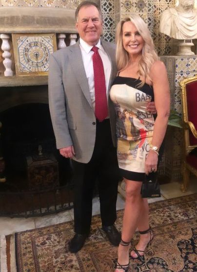 Linda Holliday with her boyfriend, Bill Belichick