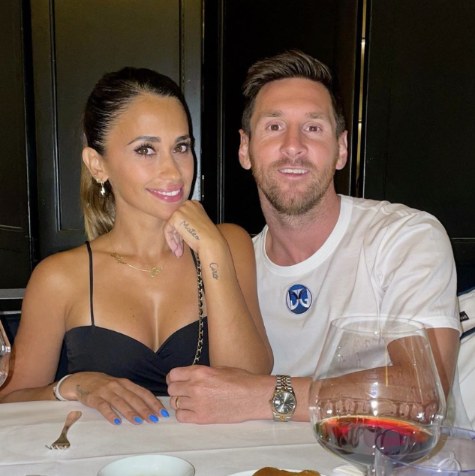 Lionel Messi with his wife, Antonella Roccuzzo