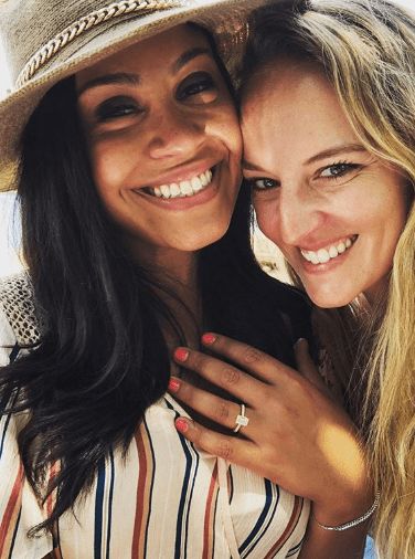 Meagan Fitzgerald with her girlfriend, Kelly Heath