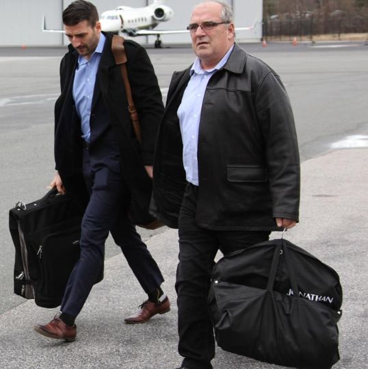 Patrice Bergeron with his father