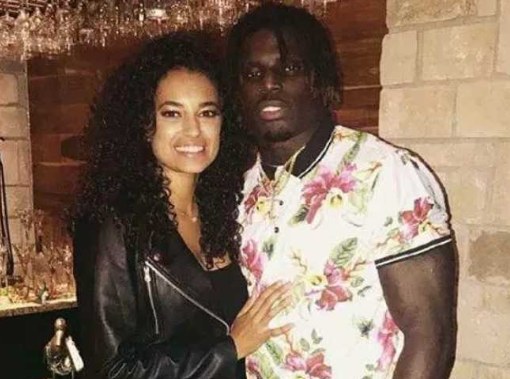 Tyreek Hill with his ex-girlfriend, Crystal Espinal