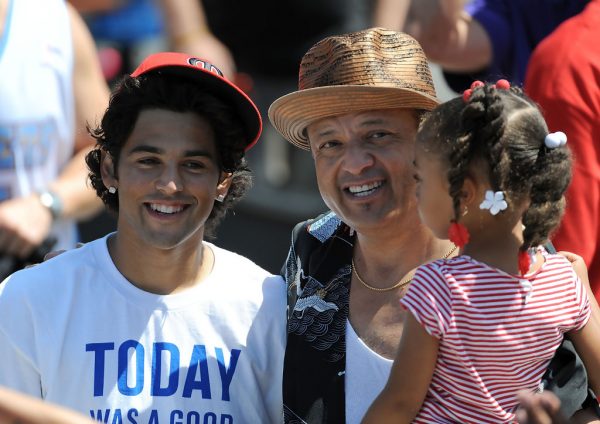 Paul Rodriguez with his children