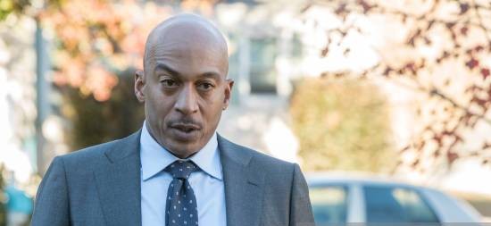 James Lesure outside his car