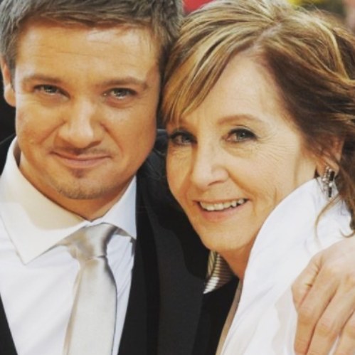Jeremy Renner with his mother