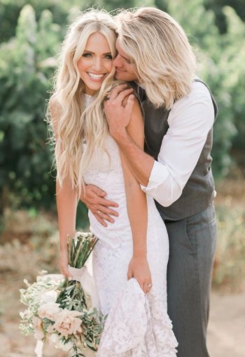 Cole LaBrant and his wife, Savannah LaBrant on their wedding day