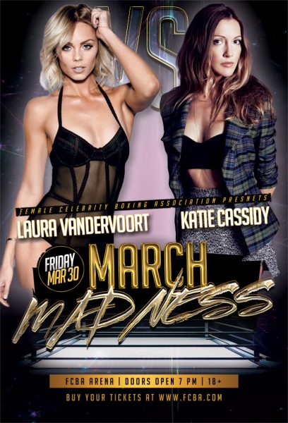 Katie Cassidy in the poster 