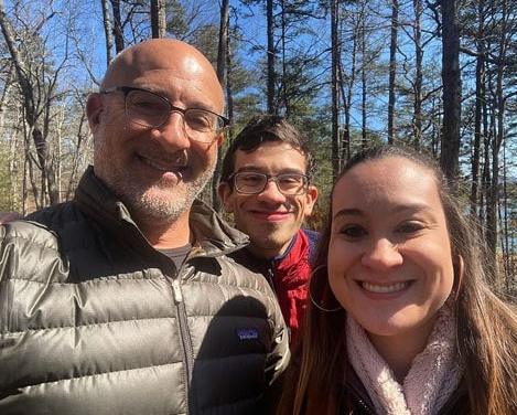 Jim Cantore with his children
