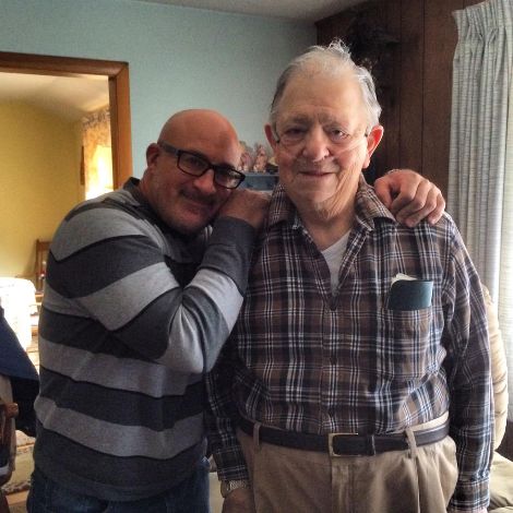 Jim Cantore with his father