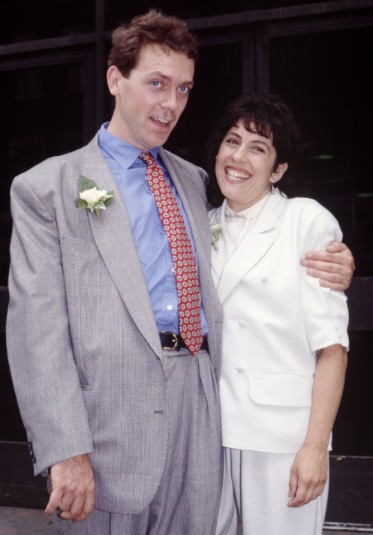 Jo Green with her husband, Hugh Laurie