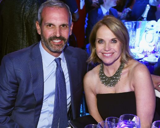 Katie Couric with her husband, John Molner