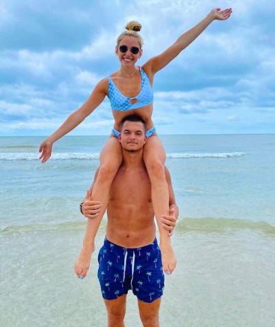 Katie Feeney with her boyfriend, Sean Yamada