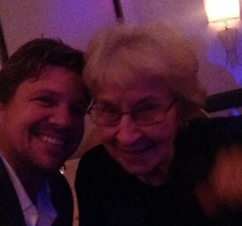 Marc Blucas with his grandmother