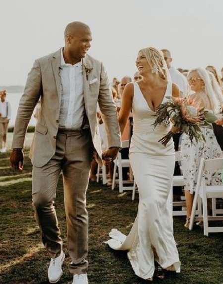 Jordan Cornette wedding photo with his wife Shae Peppler