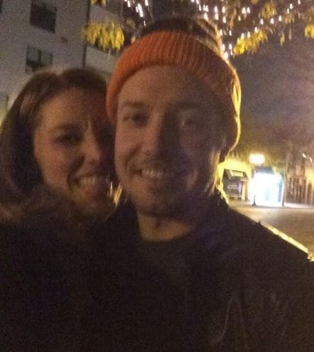 Sarah Brooks with her late boyfriend Nick Zarin-Ackerma