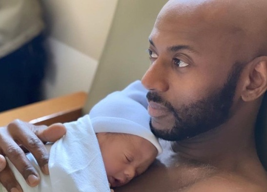 Romany Malco with his son