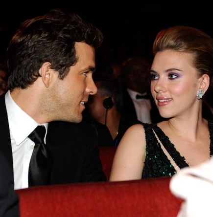 Ryan Reynolds with his ex-wife, Scarlett Johansson