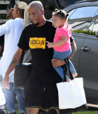 Kevin Hunter with his daughter 