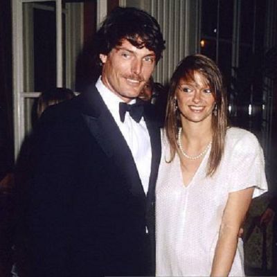 Gae Exton with her husband Christopher Reeve.
