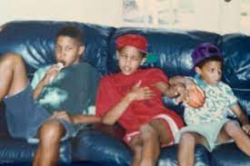 Jordan Cornette childhood photo with his brothers