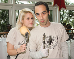  Lara Coppola with her husband Nayib