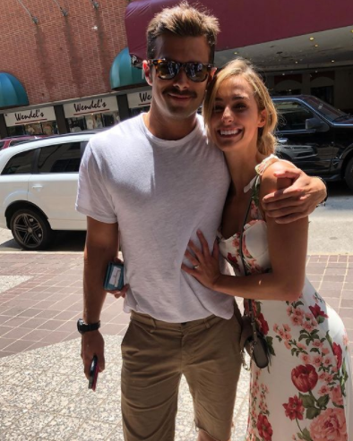 Lauren Swickard with her husband