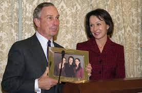 Susan Brown with her husband Mike Bloomberg