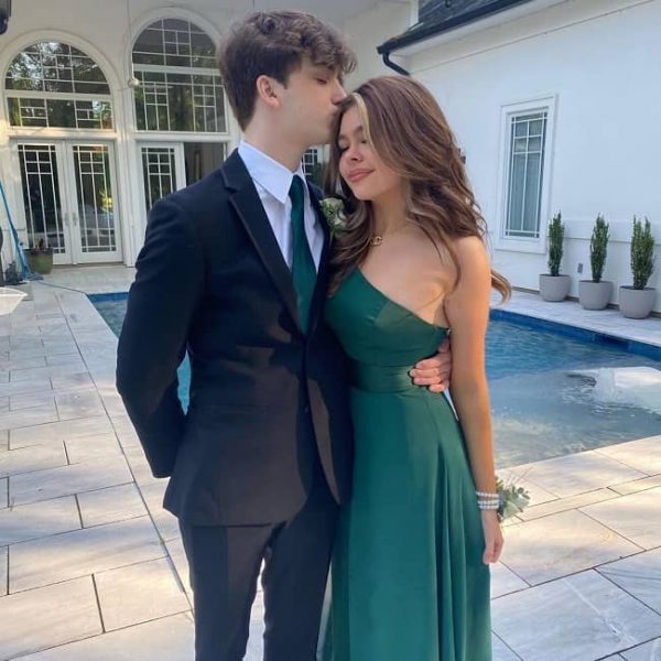 Addison Riecke with Justin Russell
