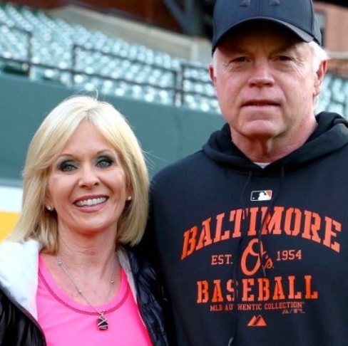 Angela Showalter with her husband, Buck Showalter