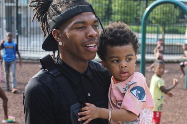Dominique Jones with his son