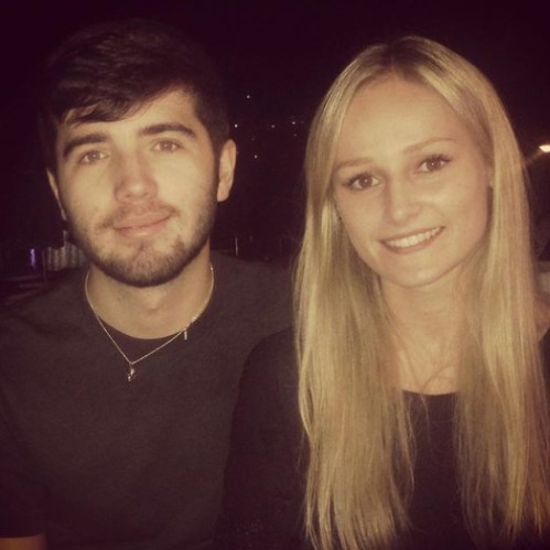 Josh with his girlfriend, Freya Nightingale