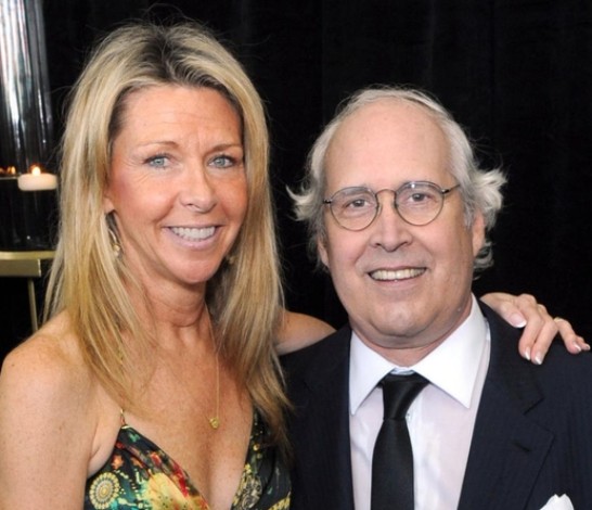 Jayni Chase with her husband Chevy Chase