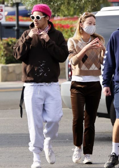 Olivia Wilde with her boyfriend, Harry Styles