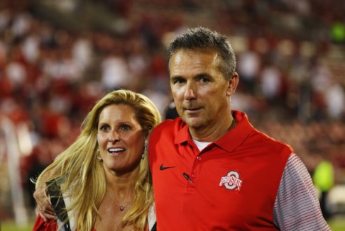 Urban Meyer with his wife Shelley Mather Meyer
