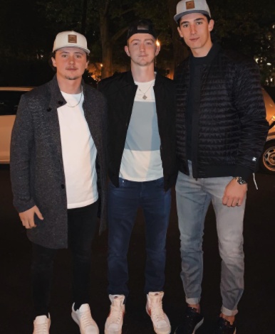 Tyler Madden with his friends