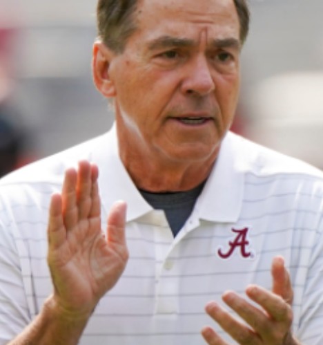 Nick Saban in frame