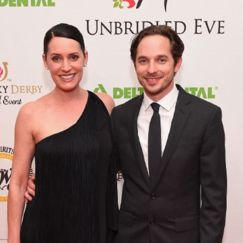 Paget with her husband, Steve Damstra