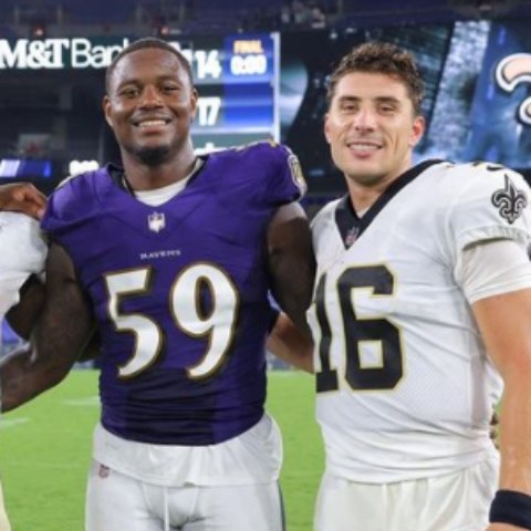 Kendall Moore's boyrfriend with his team member