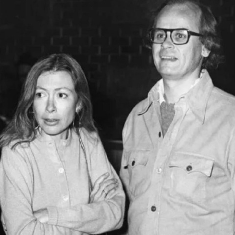 Joan Didion with her ex-husband