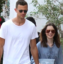 Lily Collins with her ex-boyfriend Jason Vahn