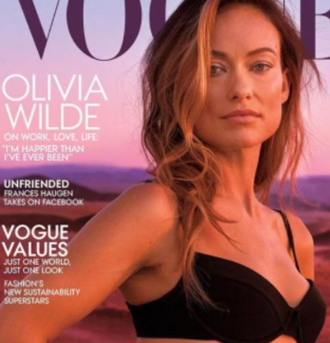 Olivia Posing for Vogue Magazine