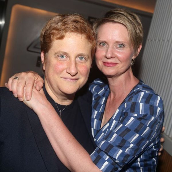 Cynthia Nixon with her husband Christine Marinoni
