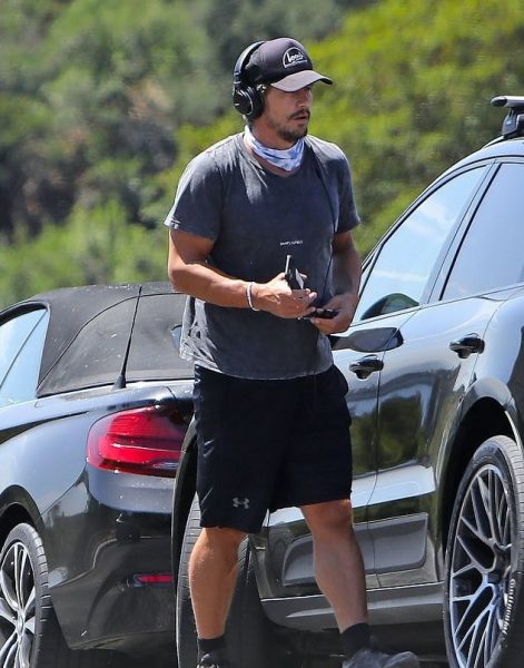 James Franco with the car