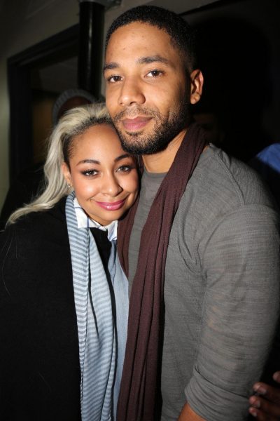 Jussie Smollett with his ex-girlfriend Raven-Symoné