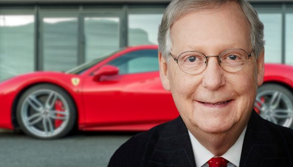 Sherrill Redmon's ex-husband Mitch McConnell with the car