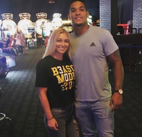 Sarah Quinn with her boyfriend