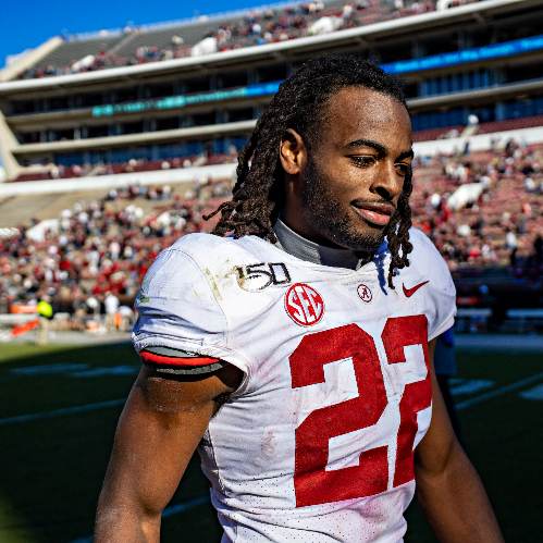 najee Harris in Football Ground