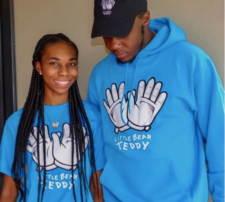 Erika Cardona with her boyfriend Teddy Bridgewater