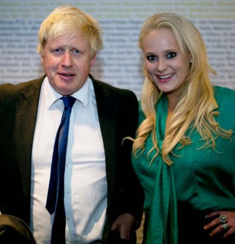 Borris with his ex-wife Allegra Johnson